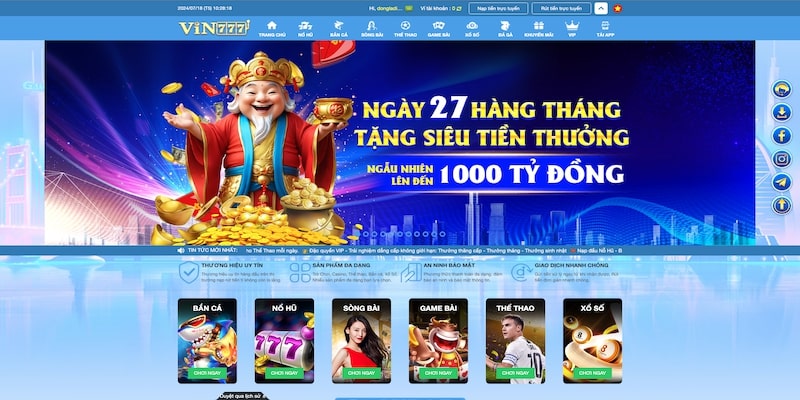 Thông tin giới thiệu qua về sân chơi giải trí  nhà cái Vin777